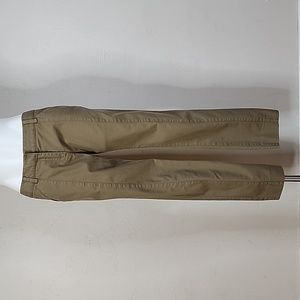 Proenza Schouler Washed Stretch Cotton Straight Leg Khaki Chino Pants Size 8